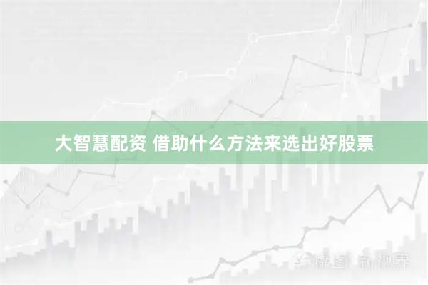大智慧配资 借助什么方法来选出好股票